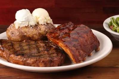 Ribeye 12oz & Ribs texas roadhouse