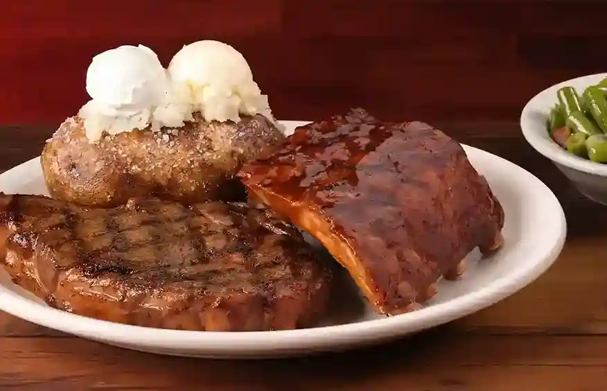 Ribeye 12oz & Ribs texas roadhouse