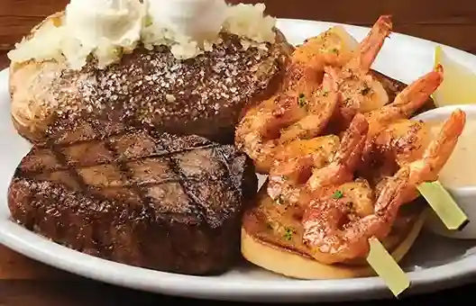 Sirloin & Grilled Shrimp texas roadhouse